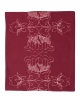Table runner Lotus / Plum, in pure cotton. Made in France.