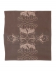Table runner Lotus / Grey, in pure cotton. Made in France.
