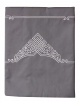 Grey embroidered duvet cover