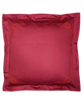 Square pillow case FLOREAL / ORANGE