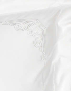 Square pillow case ART DECO / WHITE