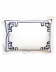 Rectangular pillow case BLUE NIGHT N°17 in sateen of cotton made in France