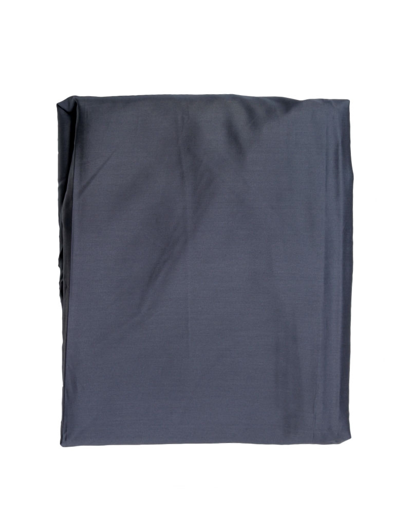 Blue slate fitted sheet, satin of cotton, deep sheet, custom made