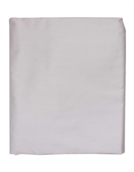 Fitted sheet in light grey satin of coton