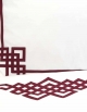 Drap plat Aurore N°24 satin de coton et ruban rouge fabriqué en France
