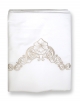 Flat sheet with gold color embroidery