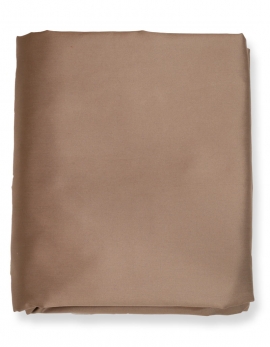 Fitted sheet satin of coton dark beige